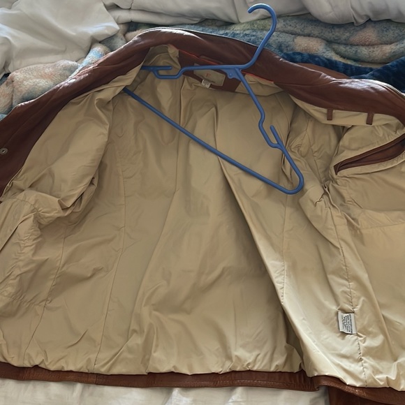 Used Faconnable jeans leather jacket size L - Picture 3 of 6